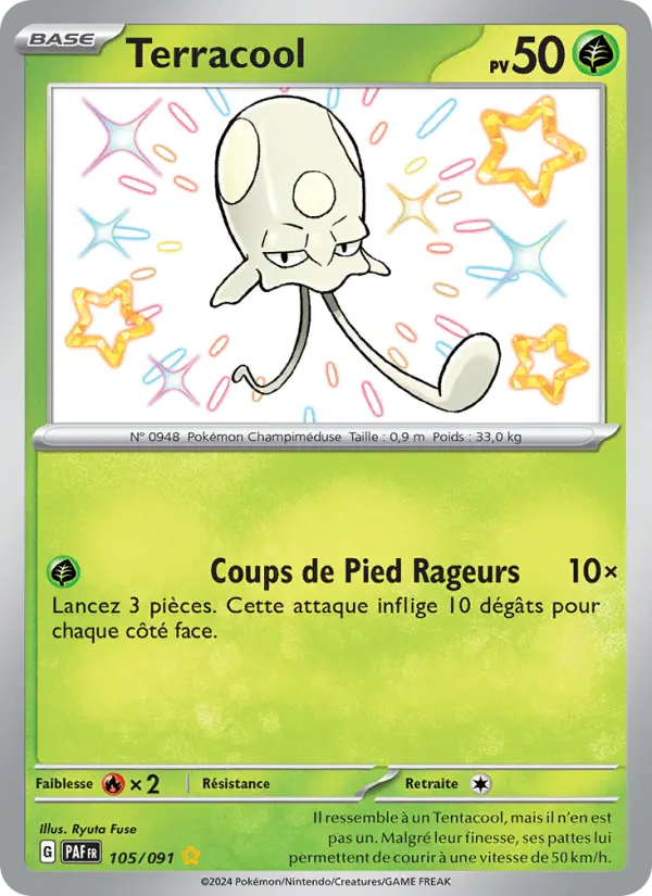Terracool — Carte Pokémon 105 Destinées de Paldea