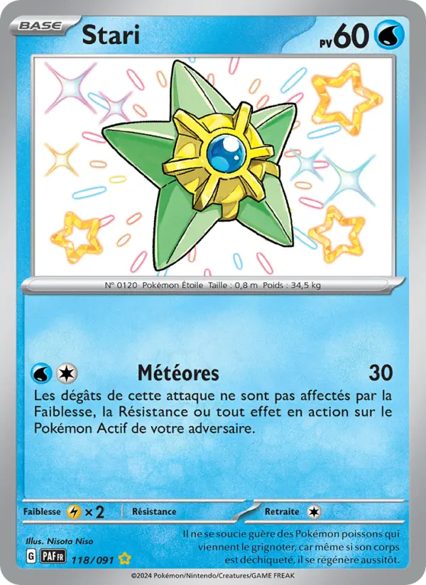 118/091 - Stari — Carte Pokémon Destinées de Paldea 118/91