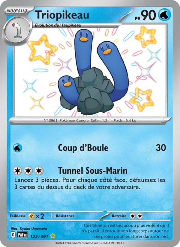 Triopikeau — Carte Pokémon 122 Destinées de Paldea