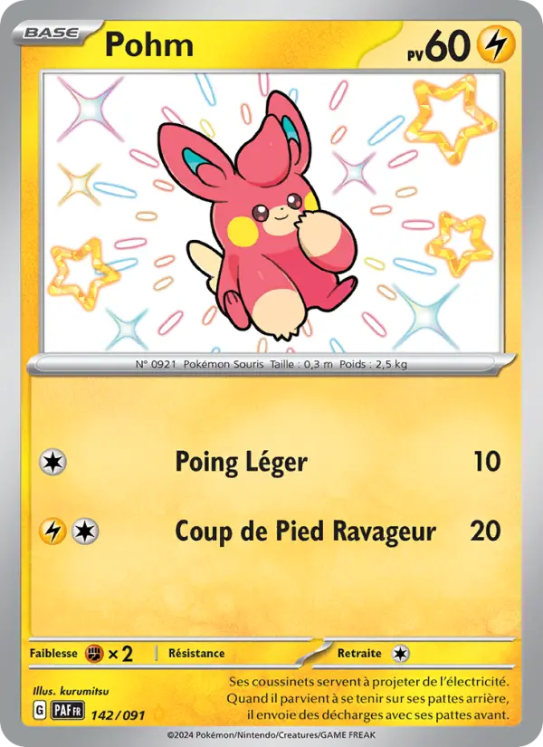 Pohm — Carte Pokémon 142 Destinées de Paldea