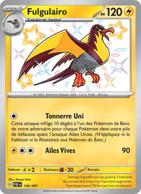 Fulgulairo — Carte Pokémon 146 Destinées de Paldea