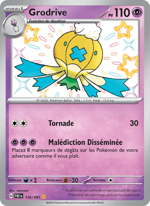156/091 - Grodrive — Carte Pokémon Destinées de Paldea 156/91