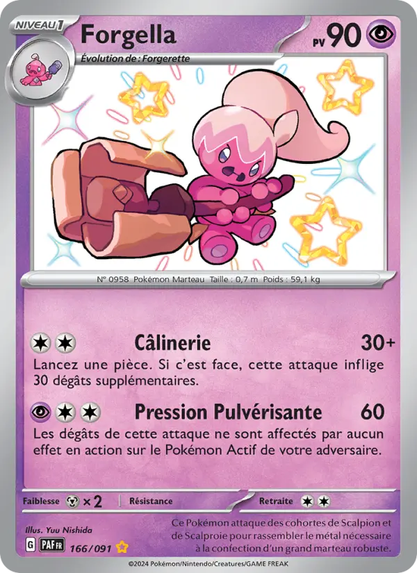 Forgella — Carte Pokémon 166 Destinées de Paldea