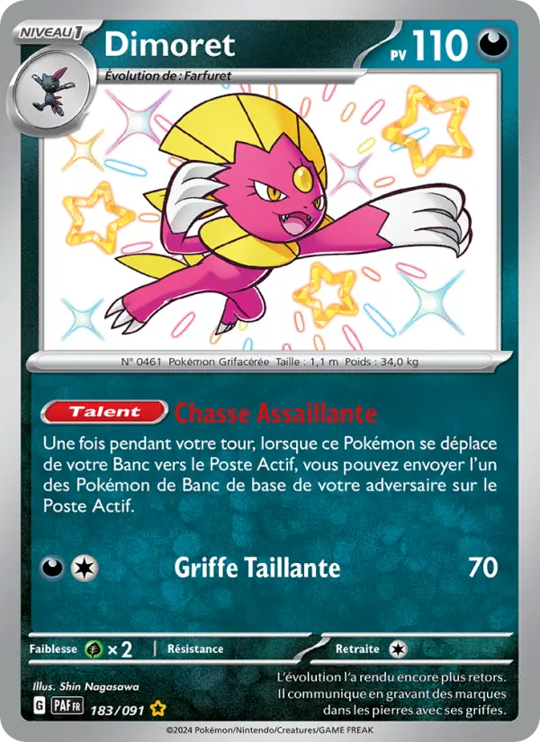 183/091 - Dimoret — Carte Pokémon Destinées de Paldea 183/91