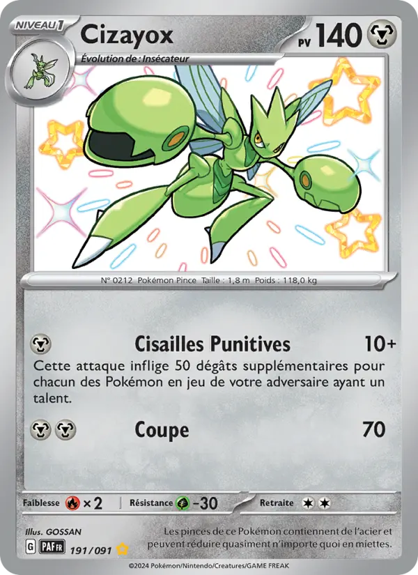191/091 - Cizayox — Carte Pokémon Destinées de Paldea 191/91