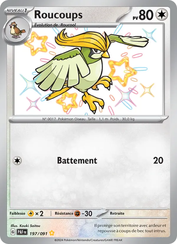 Roucoups — Carte Pokémon 197 Destinées de Paldea