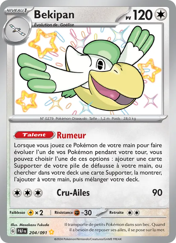 204/091 - Bekipan — Carte Pokémon Destinées de Paldea 204/91