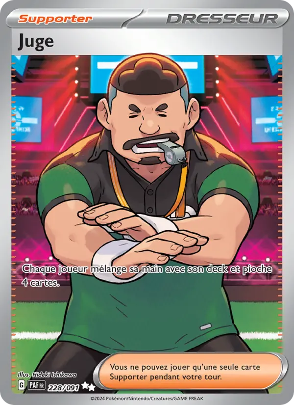 228/091 - Juge — Carte Pokémon Destinées de Paldea 228/91