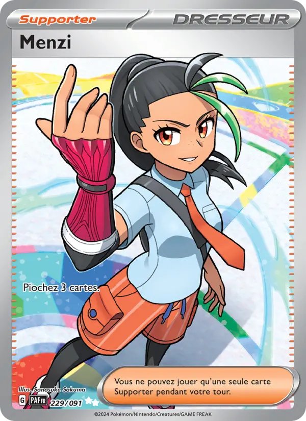 229/091 - Menzi — Carte Pokémon Destinées de Paldea 229/91