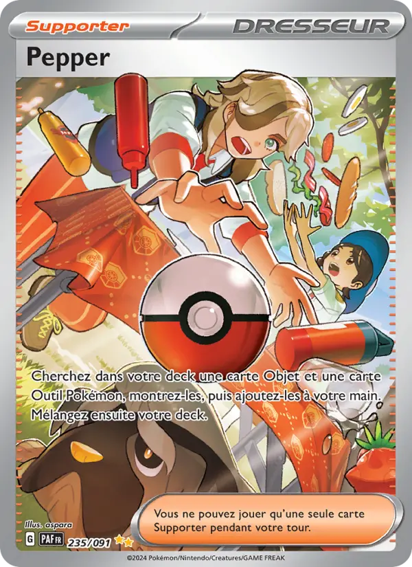 235/091 - Pepper — Carte Pokémon Destinées de Paldea 235/91