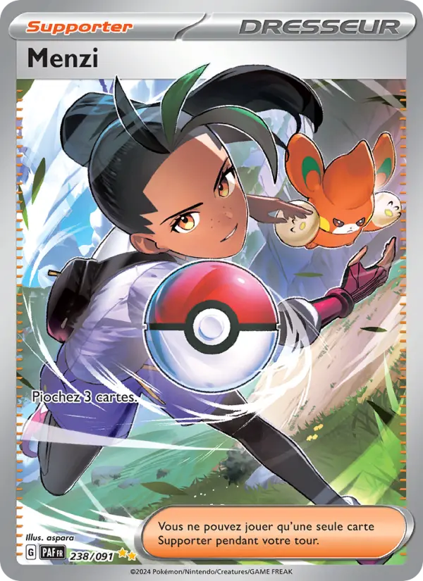 238/091 - Menzi — Carte Pokémon Destinées de Paldea 238/91