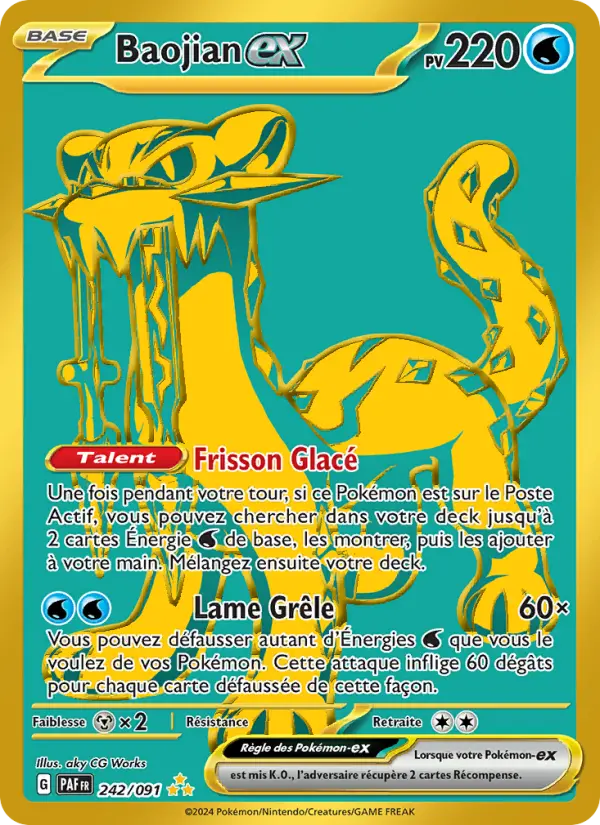 Baojian-ex — Carte Pokémon 242 Destinées de Paldea