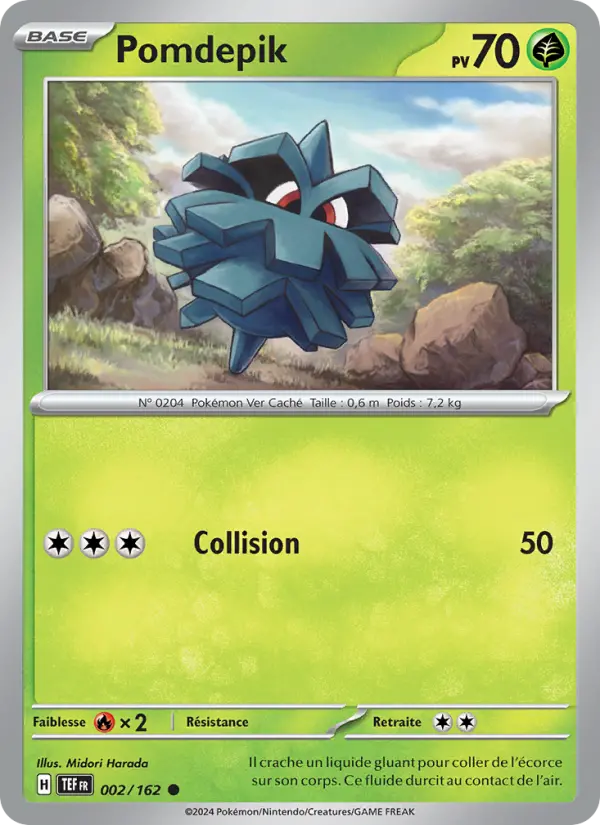 002/162 - Pomdepik — Carte Pokémon Forces Temporelles 002/162