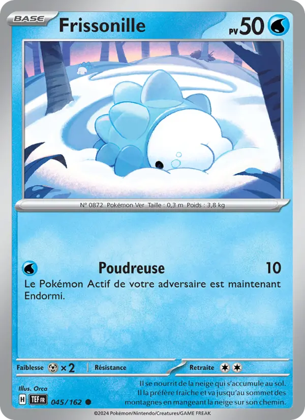 Frissonille — Carte Pokémon 045 Forces Temporelles