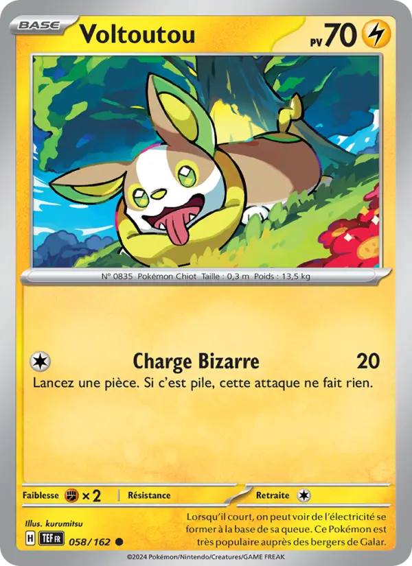 Voltoutou — Carte Pokémon 058 Forces Temporelles