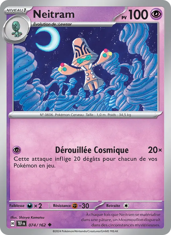 074/162 - Neitram — Carte Pokémon Forces Temporelles 074/162
