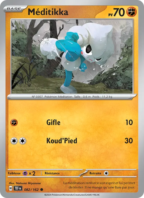 082/162 - Méditikka — Carte Pokémon Forces Temporelles 082/162