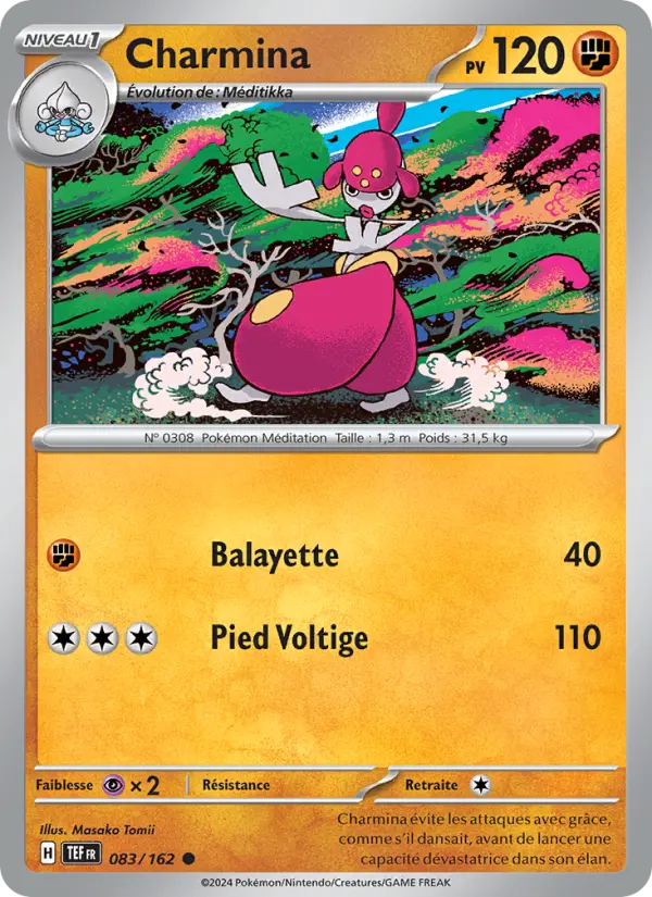 083/162 - Charmina — Carte Pokémon Forces Temporelles 083/162