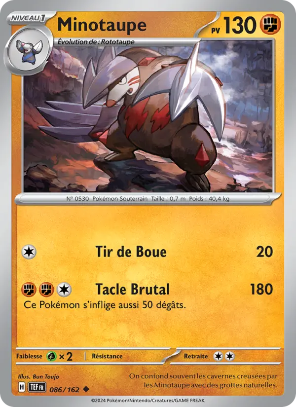 Minotaupe — Carte Pokémon 086 Forces Temporelles