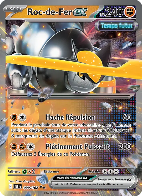 Roc-de-Fer-ex — Carte Pokémon 099 Forces Temporelles