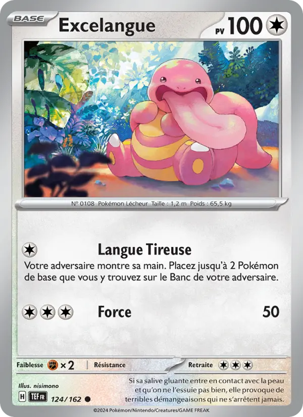 124/162 - Excelangue — Carte Pokémon Forces Temporelles 124/162