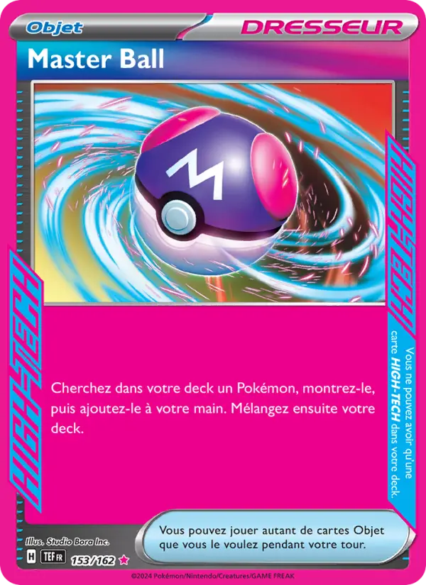 153/162 - Master Ball — Carte Pokémon Forces Temporelles 153/162