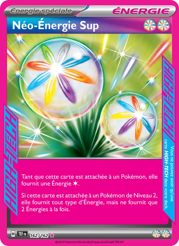 162/162 - Néo-Énergie Sup — Carte Pokémon Forces Temporelles 162/162
