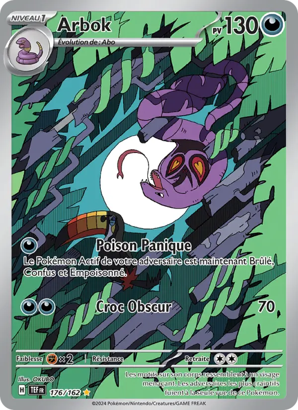 176/162 - Arbok — Carte Pokémon Forces Temporelles 176/162
