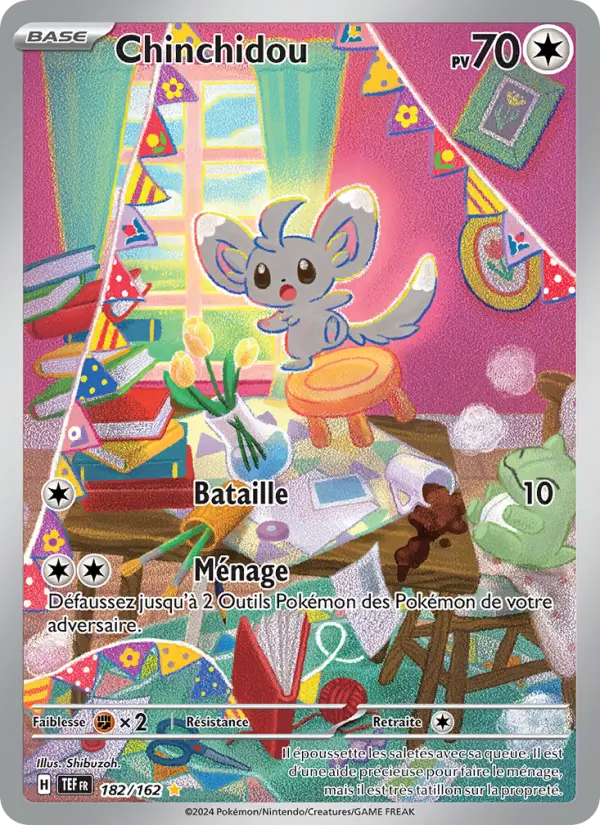 182/162 - Chinchidou — Carte Pokémon Forces Temporelles 182/162