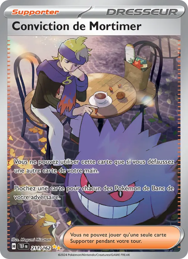 Conviction de Mortimer — Carte Pokémon 211 Forces Temporelles