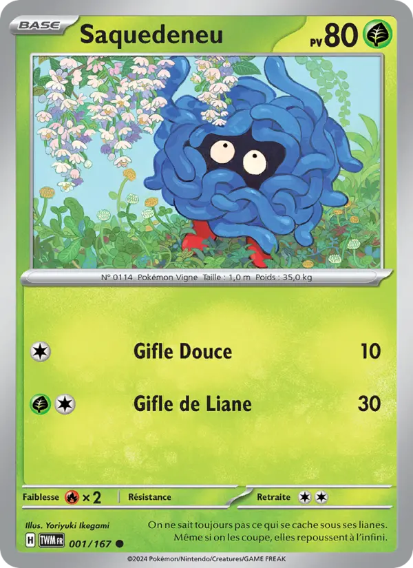Saquedeneu — Carte Pokémon 001 Mascarade Crépusculaire