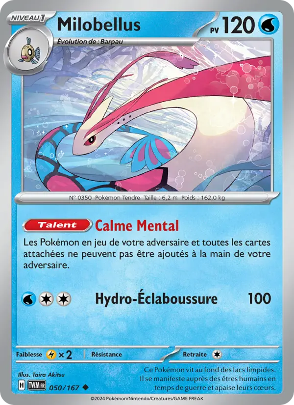 050/167 - Milobellus — Carte Pokémon Mascarade Crépusculaire 050/167