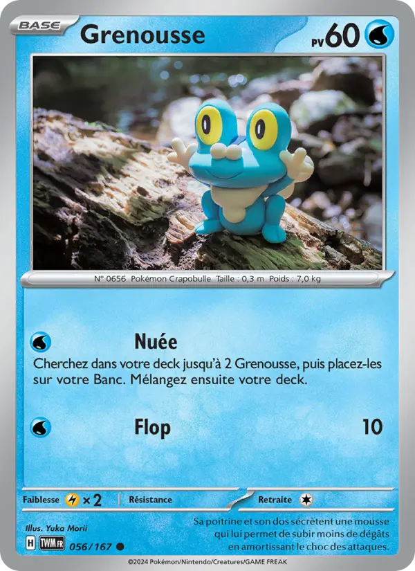 Grenousse — Carte Pokémon 056 Mascarade Crépusculaire