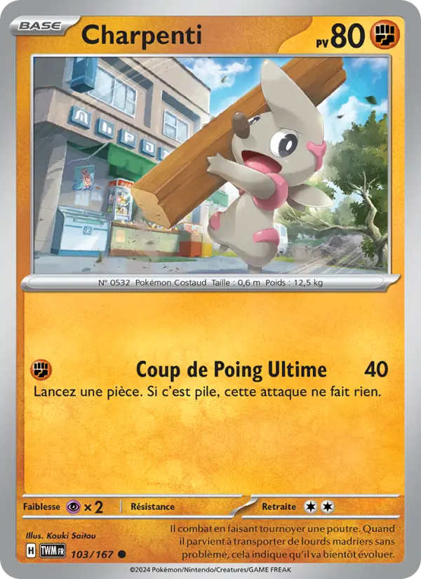 103/167 - Charpenti — Carte Pokémon Mascarade Crépusculaire 103/167