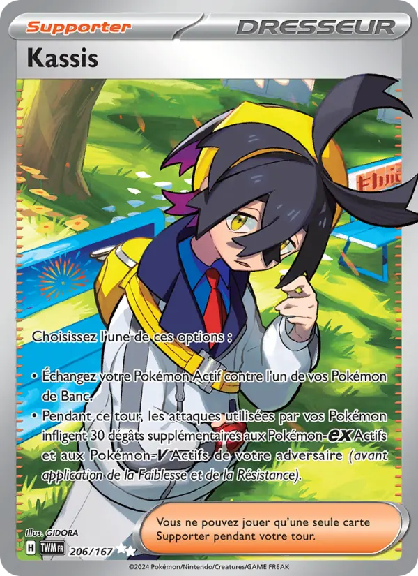 206/167 - Kassis — Carte Pokémon Mascarade Crépusculaire 206/167