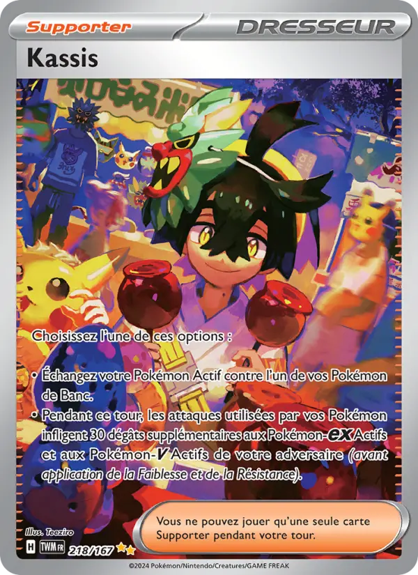 218/167 - Kassis — Carte Pokémon Mascarade Crépusculaire 218/167