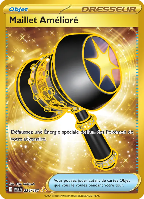 224/167 - Maillet Amélioré — Carte Pokémon Mascarade Crépusculaire 224/167
