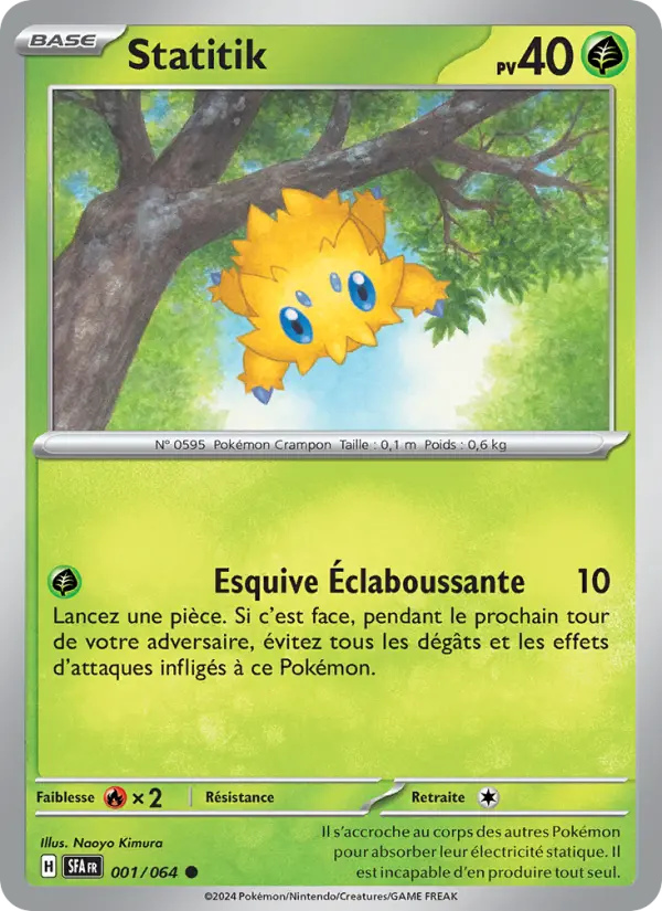 001/064 - Statitik — Carte Pokémon Fable Nébuleuse 001/64