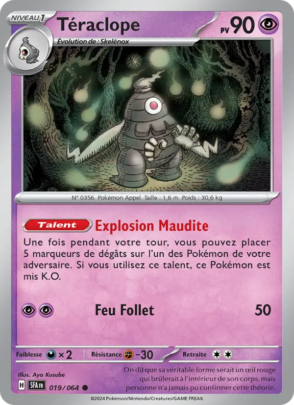 019/064 - Téraclope — Carte Pokémon Fable Nébuleuse 019/64