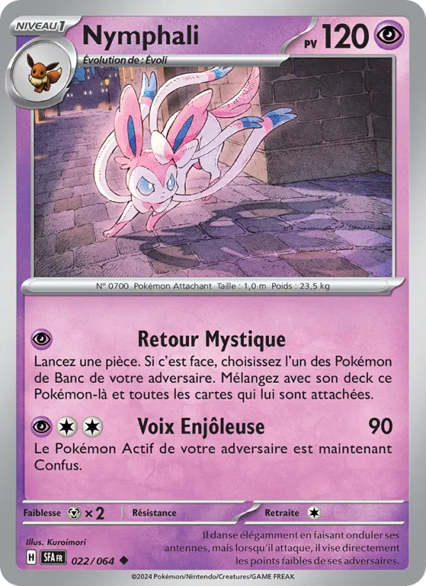 022/064 - Nymphali — Carte Pokémon Fable Nébuleuse 022/64
