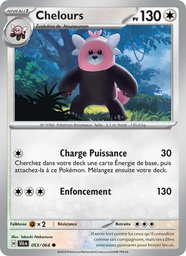 053/064 - Chelours — Carte Pokémon Fable Nébuleuse 053/64