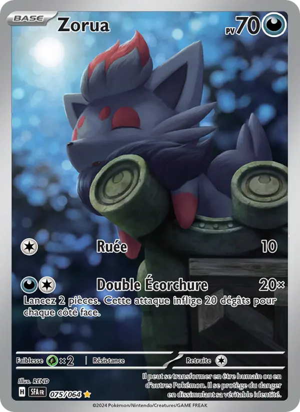 075/064 - Zorua — Carte Pokémon Fable Nébuleuse 075/64