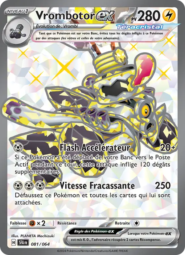 Vrombotor-ex — Carte Pokémon 081 Fable Nébuleuse