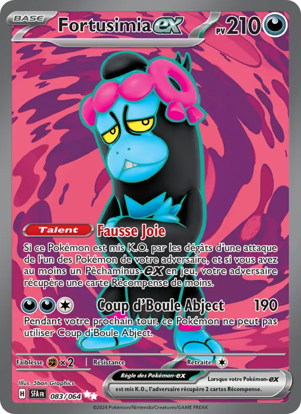 Fortusimia-ex — Carte Pokémon 083 Fable Nébuleuse