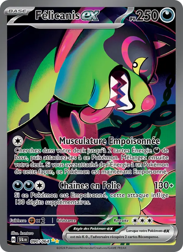 Félicanis-ex — Carte Pokémon 090 Fable Nébuleuse