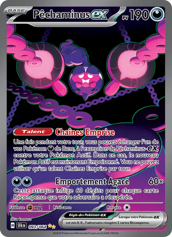 Pêchaminus-ex — Carte Pokémon 093 Fable Nébuleuse