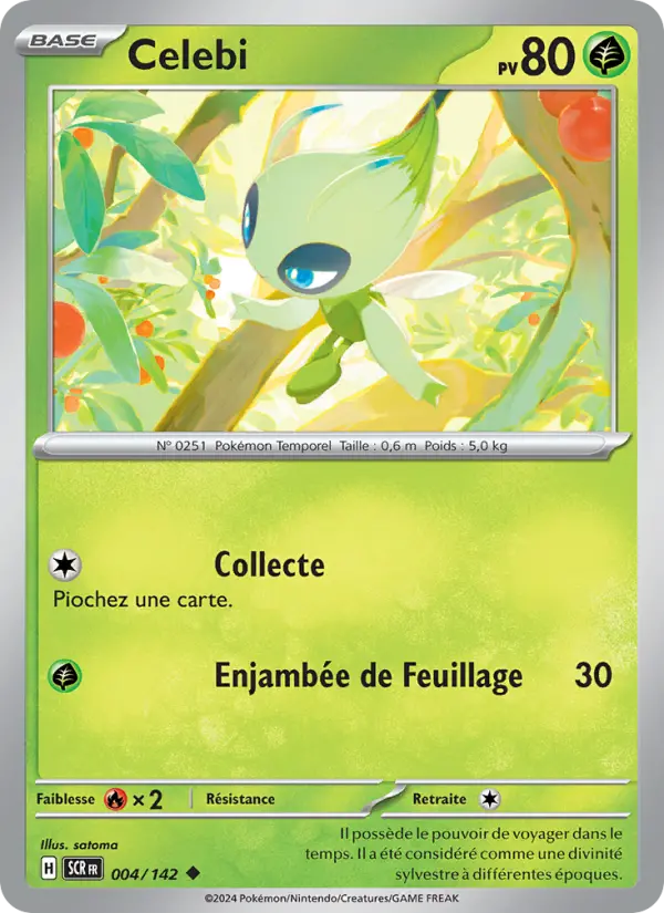 004/142 - Celebi — Carte Pokémon Couronne Stellaire 004/142
