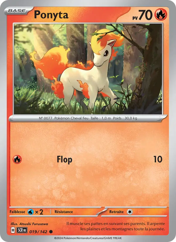 Ponyta — Carte Pokémon 019 Couronne Stellaire
