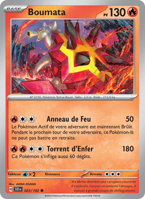025/142 - Boumata — Carte Pokémon Couronne Stellaire 025/142
