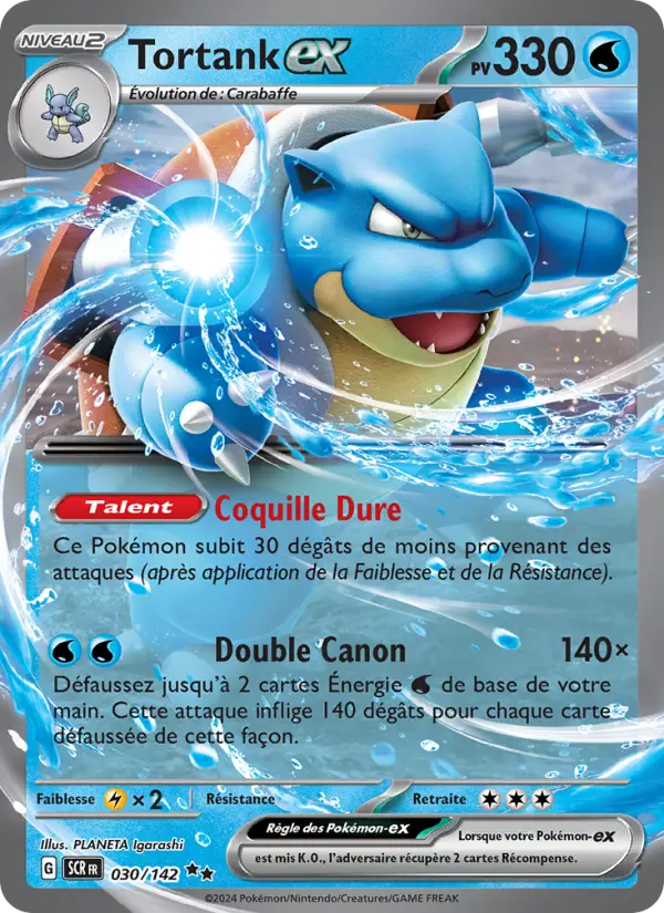 Tortank-ex — Carte Pokémon 030 Couronne Stellaire